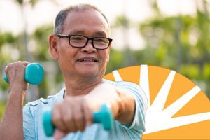 Dayspring Villa Assisted Living Community in Denver, CO - dsv senior man lifting weights Dayspring Villa Assisted Living Community in Denver, CO - dsv senior man lifting weights